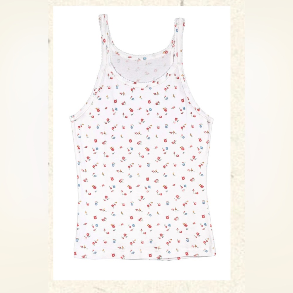 Siene Tank - Sweet Pea print, size S